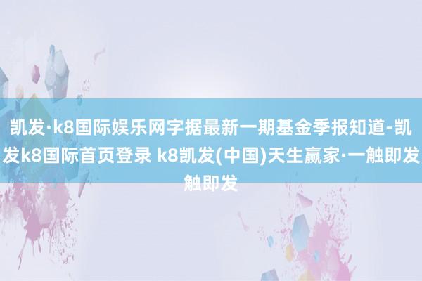 凯发·k8国际娱乐网字据最新一期基金季报知道-凯发k8国际首页登录 k8凯发(中国)天生赢家·一触即发